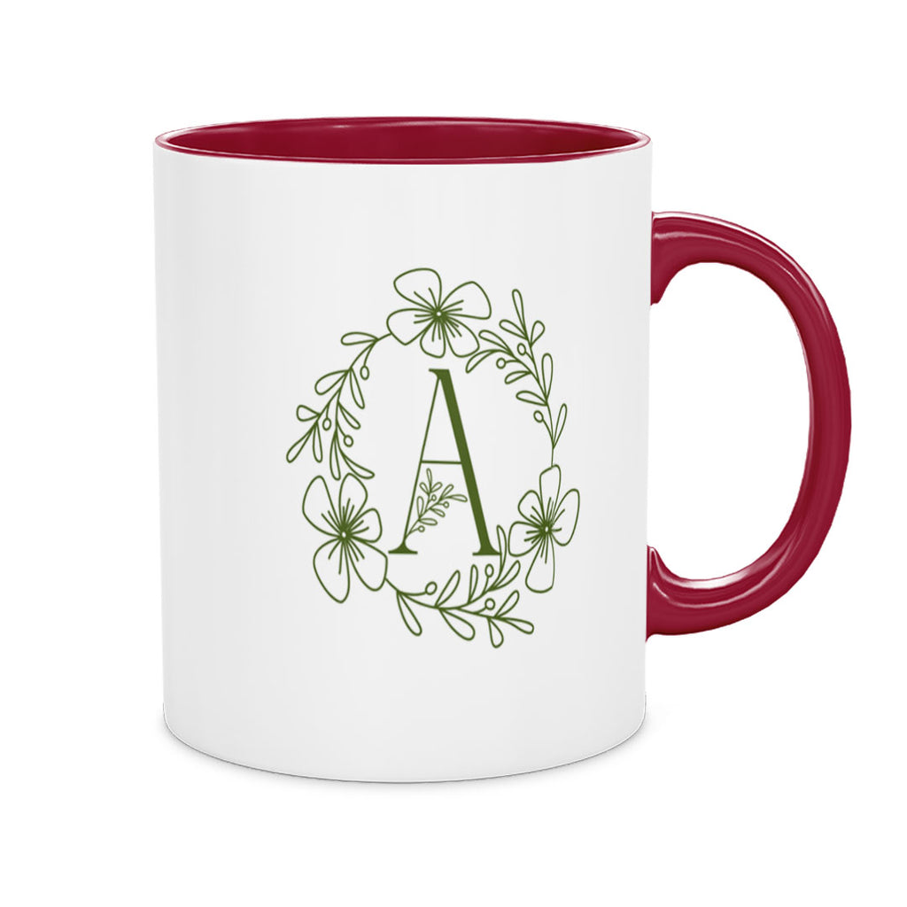 Ceramic Mug 11oz - Ceramic mug featuring a beautiful, nature-inspired botanical design in soft, soothing tones