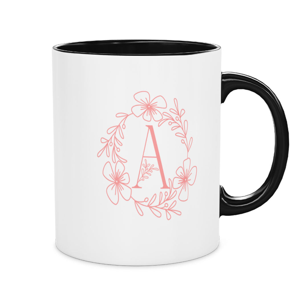 Ceramic Mug 11oz - Vibrant, colorful floral design covering the exterior of a white ceramic mug