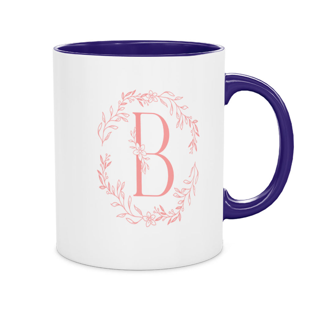 Ceramic Mug 11oz - Vibrant floral artwork with warm orange, red, and pink blooms on a white ceramic mug