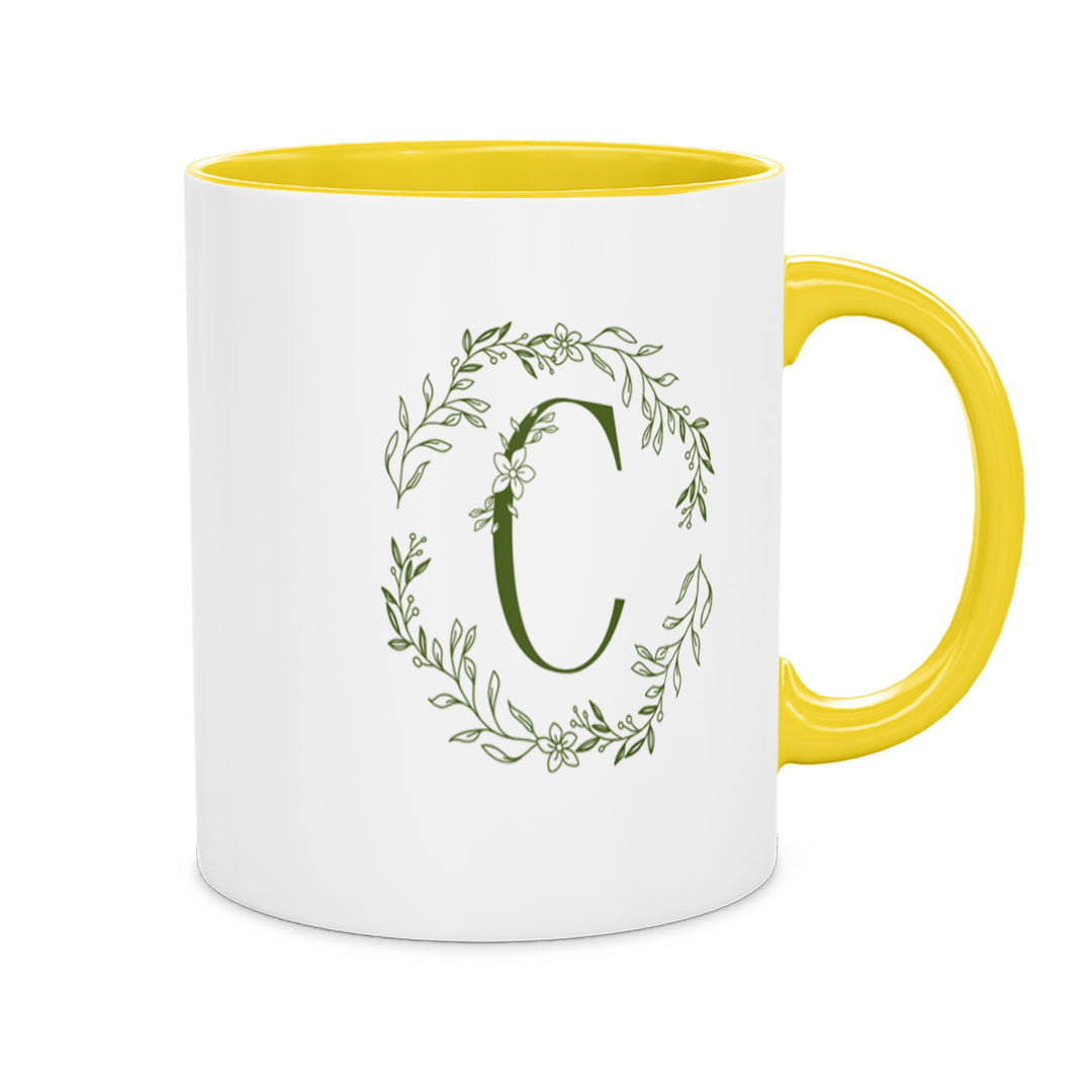 PP-MUG-11OZ-YELLOW - Yellow Ceramic 11oz Mug Mockup
