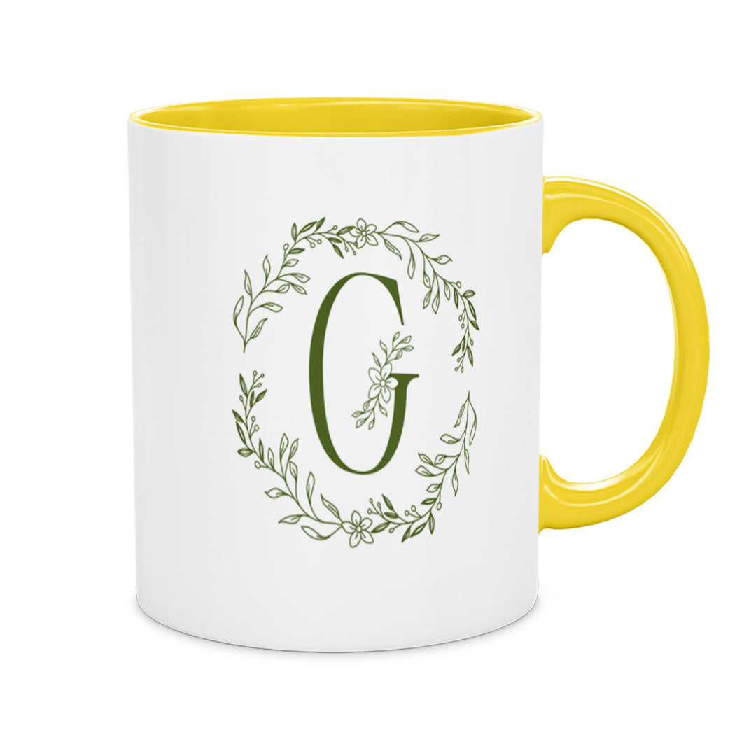 PP-MUG-11OZ-YELLOW - Yellow Ceramic 11oz Mug Mockup