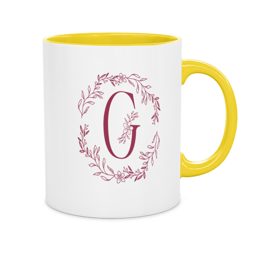 PP-MUG-11OZ-YELLOW - Yellow Ceramic 11oz Mug Mockup