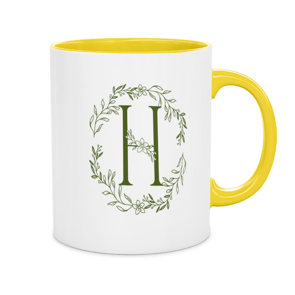 PP-MUG-11OZ-YELLOW - Yellow Ceramic 11oz Mug Mockup