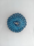 Blue marble scrunchie