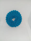 Ocean Blue Chunky Knit Scrunchie